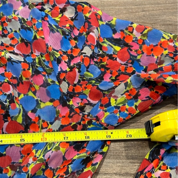 New! J Crew Cinched Waist Dress in Watercolor Floral Print Size Small - Picture 9 of 10